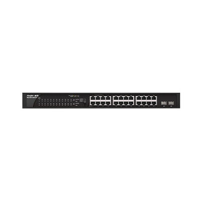 RG-ES126GS-LP24 100G Switch di rete di accesso POE plug-and-play con 2 porte a monte